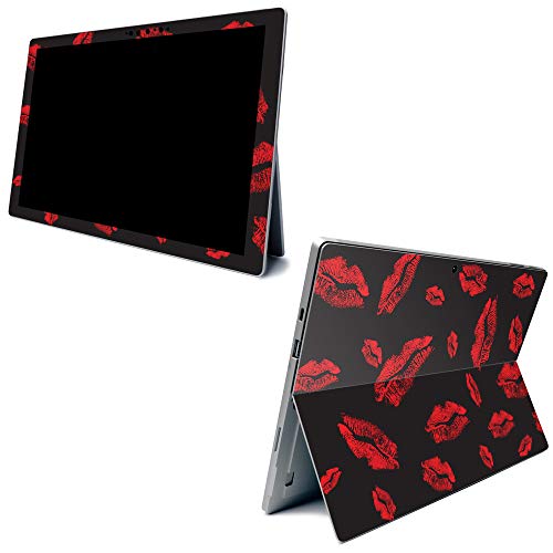 Image of MightySkins Carbon Fiber Skin for Microsoft Surface Pro 7 - Kiss Me | Textured Carbon Fiber Finish | Easy to Apply, Remove, and Change Styles | Made in The USA