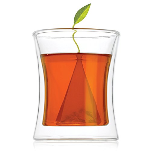 tea forte brewing pitcher - Tea Forte Poom Double Wall Glass Tea Cup for Hot or Iced Tea