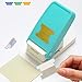 KW-triO Tab Punch DIY Index Tabs Puncher Tag Punch Paper Punch for Scrapbooking, Journaling Tabs, Bible Tabs, Book Tabs, Planner Inserts and More Projects (Tab Punch), Cyan