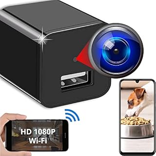 Spy Camera Wireless Hidden WiFi Camera with Remote View - HD 1080P - Spy Camera Charger - Spy Camera Wireless - USB Hidden Camera - Nanny Camera - Premium Security Camera - Hidden Cam - iOS Android