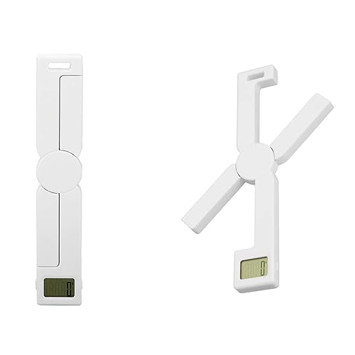 Topyond Báscula de cocina digital plegable, pantalla LCD portátil compacta, 5 unidades, báscula de alimentos, botón de peso neto fácil, diseño