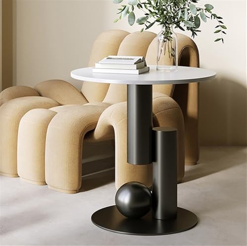 Table basse moderne et créative de salon avec plateau rond - 3