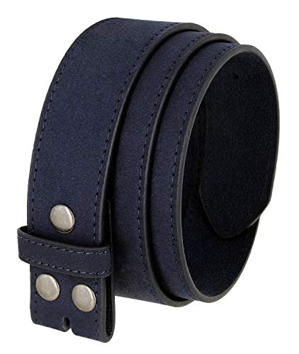 Casual Suede Leather Belt Strap for Men 1 1/2
