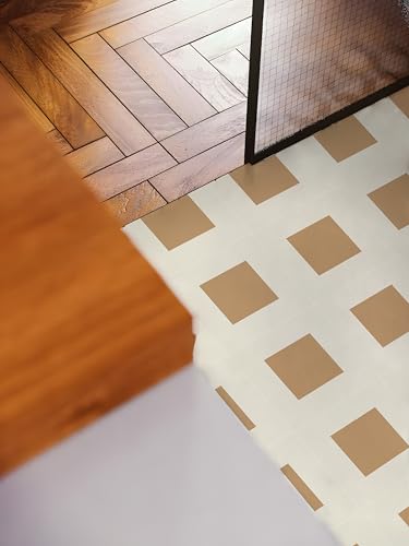 Azulejos Adhesivos Cocina Rejilla Naranja Azulejos Adhesivos Baño PET Vinilos Azulejos,Impermeables Baldosas Adhesivas Pared,Vinilo Cocina,Azulejos Adhesivos 18 PC(30x30cm)