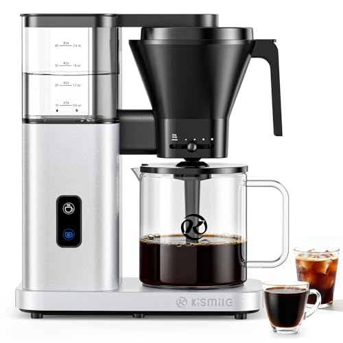 Kismile Espresso Machines with Milk Frother, Stainless Steel