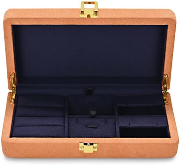 Multi-function Velvet Display Box with Microfiber Jewelry Organizer Case for Pendant Bracelet(Black)