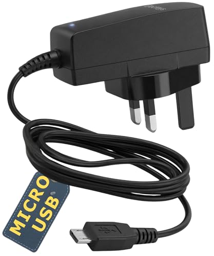 Micro USB Plug UK   Cargador micro USB   Adaptador de 5 V y 1 Amp   Cable de carga universal para teléfono móvil   Compatible con Samsung, Nokia, BlackBerry, HTC, LG, Google Nexus, Smartphones Tablet