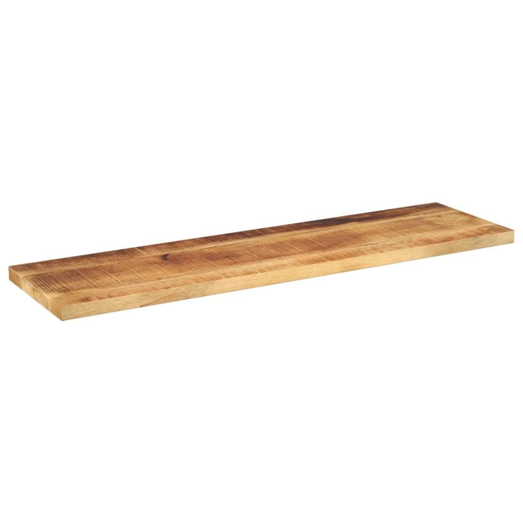 vidaXL Tischplatte, Holzplatte für Esstisch Couchtisch, Massivholzplatte Rustikales Design, Ersatztischplatte, 120x20x2,5cm Rechteckig Raues Massivholz Mango