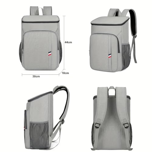 Mochila Bolsa Térmica Cooler Grande para Cerveja e Refri 23L Gelo Praia (Preto)