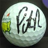 Sports Memorabilia Autograph Warehouse 572192 2018 Champion Augusta State University Jaguars SC Patrick Reed Autographed Masters Golf Ball with Free Display Cube
