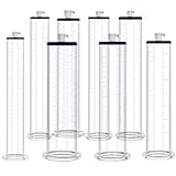 LZYLWC Penispumpenzubehör mit lasergeätzten Abmessungen – Zubehör-Upgrade-Ersatz, Penispumpenzylinder aus Acryl Penis Vakuumpumpe für Penisvergrößerung Penis Erektion(A/9 * 1.75inch)