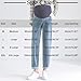 Women's Maternity Denim Pants Over The Belly Support Comfortable Stretch Jeans Casual Pregnancy Trousers Jeans