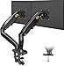 Produktbild NB North Bayou Monitor Halterung Tischhalterung Gasdruckfeder Arm höhenverstellbar Bildschirmhalterung für 2 Monitore 17"-27" Zoll LED LCD Bildschirm Wiegt 2-9kg VESA 75x75 und 100x100mm