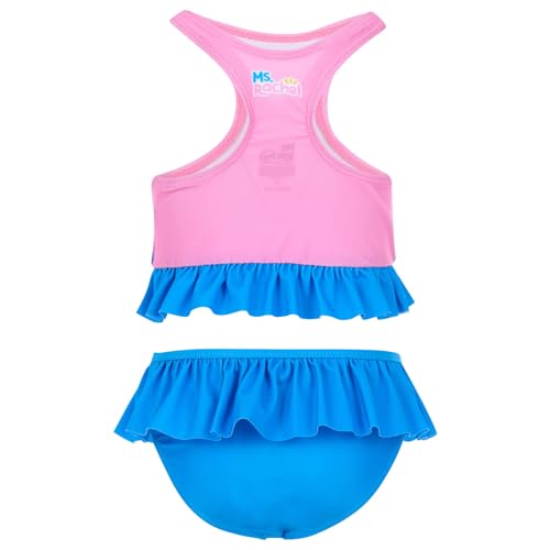 Image of Ms. Rachel Racerback UPF 50+ Peplum Tankini Top and Bikini Bottom Swim Set Infant to Little Kid Sizes (12 Months - 5)