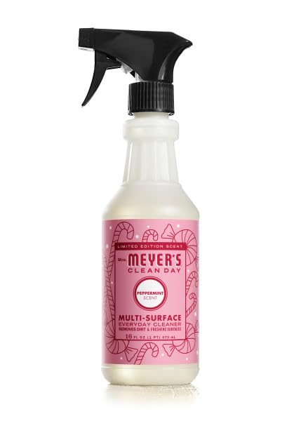 Image of Mrs. MEYER'S CLEAN DAY Multi-Surface Cleaner 4 Pack Variety Pack, Iowa Pine, Peppermint, Snow Drop, Gingerbread, 16 Fl Oz Each, 1 CT