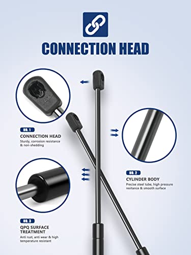 Otuayauto 20 Inch Gas Strut - 445N/100Lbs Universal Lift Support - For Camper Shell, Cabinet, Rv Bed Lift, Tonneau Cover, Boat Hatch Shock - Oem C1608054 (Pack Of 2) #TOP5