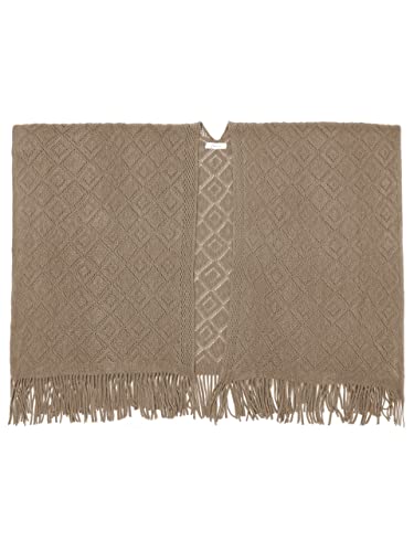 Soul Young Knit Shawl Wrap for Women Ladies Fringe Poncho Blanket Cardigan Cape3