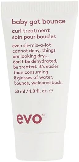 EVO Baby Got Bounce Curl Treatment - Enhances Curls with Touchable Soft Finish - Moisturize & Reduce Dry Frizzy Hair - Travel Size, 50ml / 1.7fl.oz