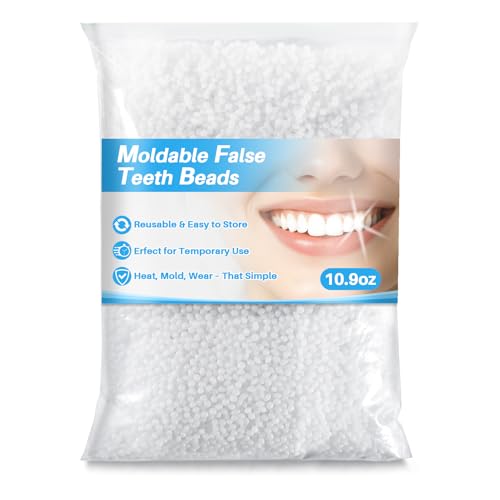 RAINFLOW 10.9oz Whiten Fitting Beads - Teeth Whitening Kit,Pellets for DIY Filling Teenth,Thermal Fitting Beads Used for Used for All Teeth Styles,Keep Smile