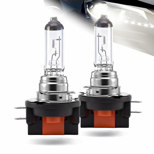 Wuzno H11b Headlight Bulb Halogen 12v 55w 3800K Clear Light Low Beam For Elantra 2007-2010 Santa fe 2009-1016 Sonata 2009-2010 Optima 2007-2013 Forte 10-13 Sportage 2011-2016. 2 pack