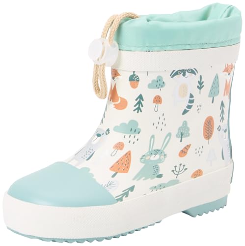 Unisex Kids Rain Boots with Lining