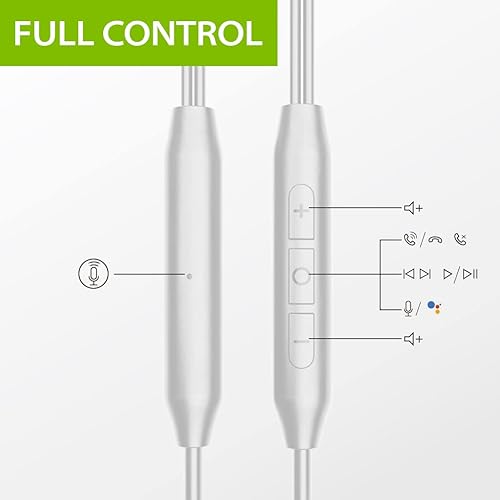 Miniatura 5 de Avantree E171 - Auriculares con cable AUX de 0.138 in con micrófono y control de volumen en línea, compatibles con teléfonos auxiliares