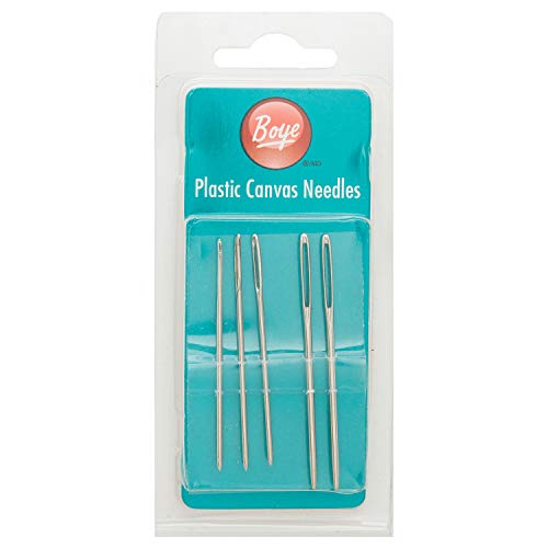 Image of Boye Plastic Canvas and Yarn Needles, 5pc, Size 16 and 18, Medium, 5 Piece