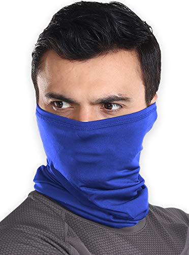 Cooling Neck Gaiter Face Mask - 12-in-1 Scarf & Head Cover/Wrap For Hot Summer Weather - UV Protection Running, Fishing & Hiking Bandana for Men & Women - Skin Cancer Foundation Recommended - UPF 50