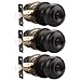 3 pack Probrico Interior Bathroom Privacy Keyless Doorknobs Door Lock Lockset 609-ORB-BK in Oil Rubbed Bronze