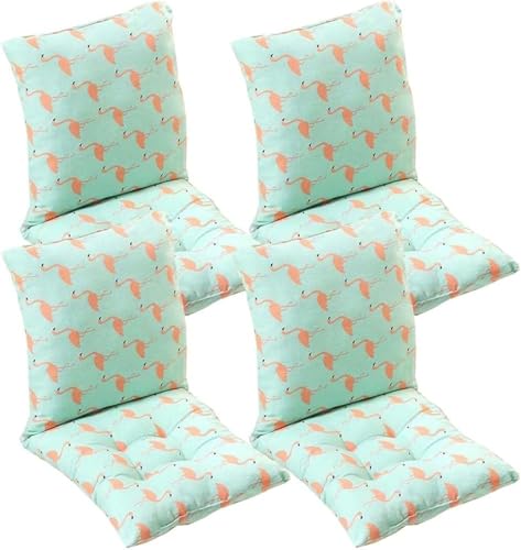 Cojines para silla con respaldo de algodón suave para interior y terraza 2