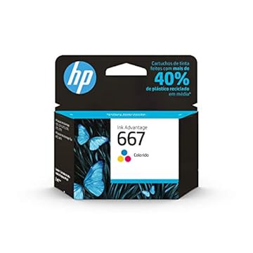 Cartucho Hp 667 Colorido Original (3ym78al) Para Hp Deskjet 2376, 2774, 2776, 6476