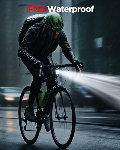 Akale Bike Lights Set, Rechargeable Bicycle Lights Front and