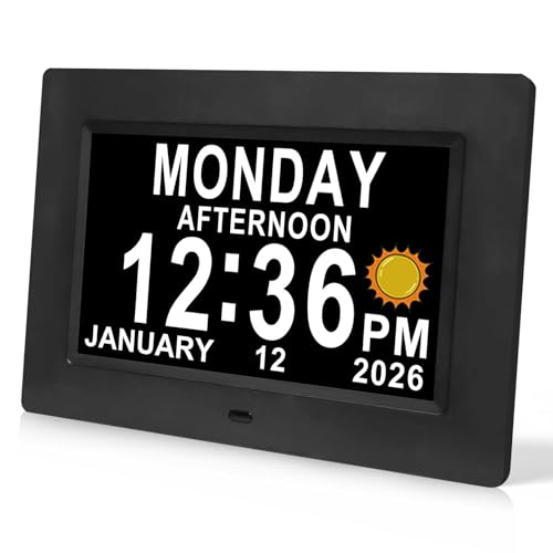 Jaihonda Dementia Clock for Seniors Digital Clock with Date and