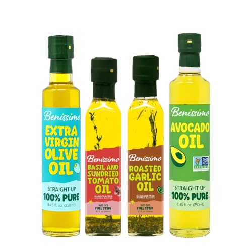 Benissimo Herb Infused Olive Oil Variety Pack, Signature Selection 4 Pack