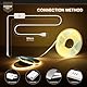 KSIBNW USB COB LED Streifen 2M Dimmbar LED Strip Light, 5V Selbstklebend LED Light band Weiß 6000K Lichtband CRI90+ Flexibel TV Beleuchtung Hintergrundbeleuchtung für Küche Bedroom Wohnzimmer