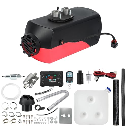 Triclicks 12V 5KW Air Diesel Heater Parking Heater Diesel Night Heater with Silencer LCD Switch...