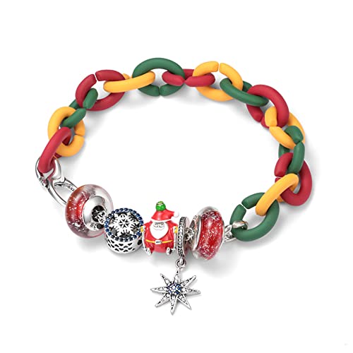 Pendentif de Noël et perles en argent 925 : le cadeau idéal pour femme et homme