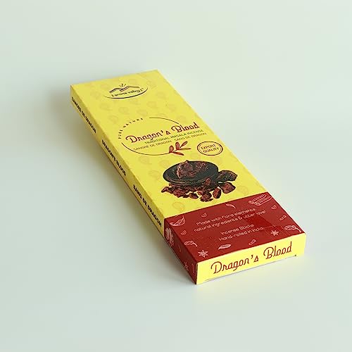 Dragon's Blood Incense Sticks - Traditional Handcrafted Masala Incense - 40 to 50 Sticks Approx.