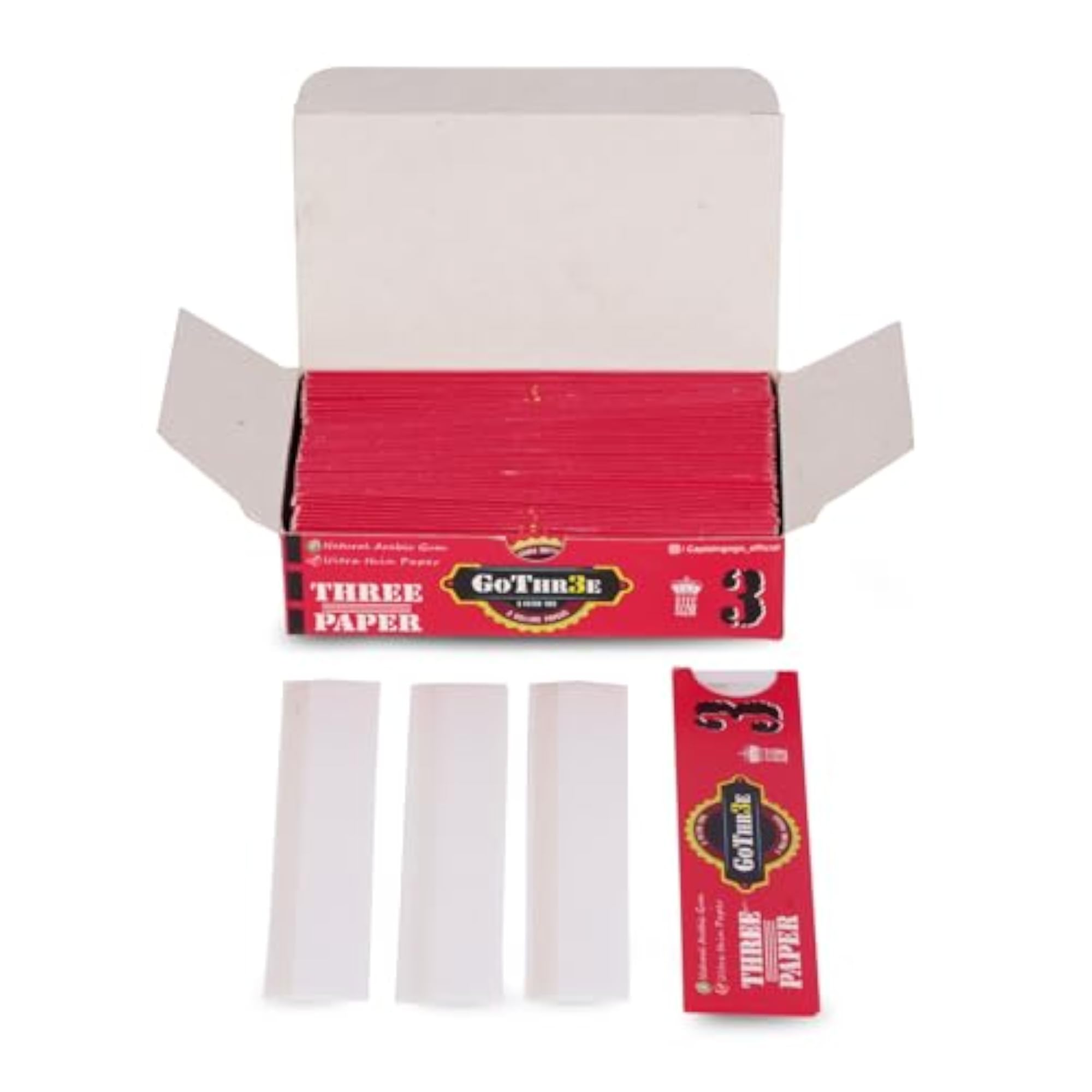 GOGO GoThr3e King Size Rolling Papers, Premium Gift