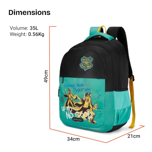 Image of Nasher Miles x Harry Potter Backpack | Polyester Laptop Backpack 35L | Ideal for School, College, Office & Travel | Men, Women, Boys, Girls