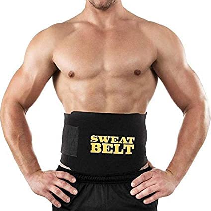 Unisex Sweat Waist Fat Burner Body Slimming Belt - Free Size - Fit for All - Colour Black (B0C6B5B5KW) Amazon Price History, Amazon Price Tracker