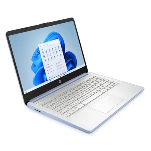 Image of HP 2025 Laptop for Business & Student - Windows 11 Pro & Microsoft Office Lifetime | 14 inch HD | Intel Quad-core CPU | 16GB RAM, 128GB UFS, 256GB Micro SD | Sleek Design Light Computer | Sky Blue