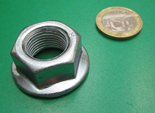 Grade 2 Zinc Plated Steel Serrated Flange Hex Nuts RH 5/8"-18 Thread x 15/16" W x 9/16" H 20 Pcs