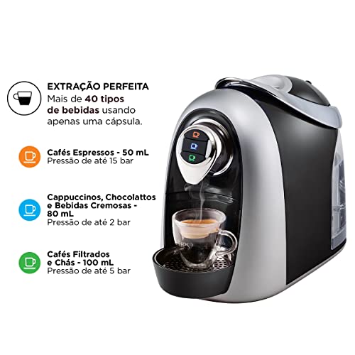 Cafeteira Espresso Modo Preta 127V Automática - TRES 3 Corações