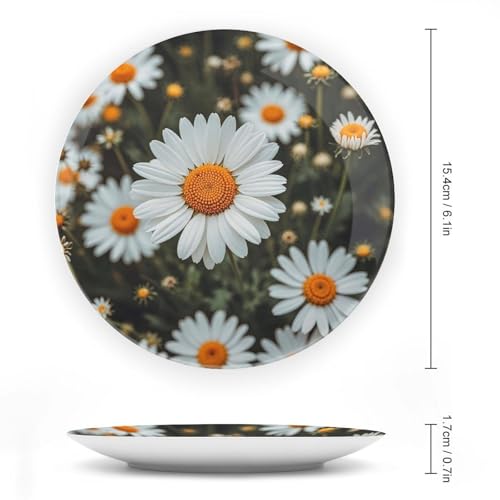 Plato decorativo Bohemian Daisy Badge 6 pulgadas miniatura 2