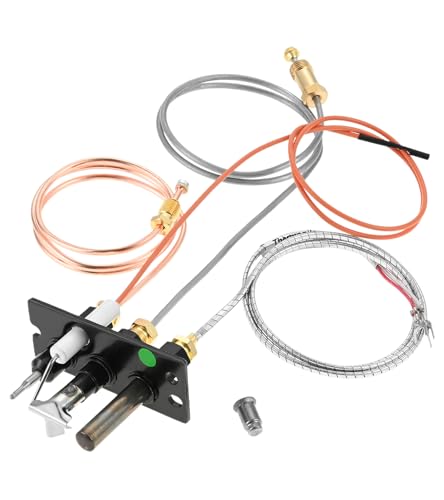 Hicello 4021-736 Pilot Assembly Repair Kit Natural Gas (NG) Replaces 485-510A/2103-010 with Thermocouple and Thermopile. Replacement for Heat N Glo, Heatilator & Quadrafire Fireplaces