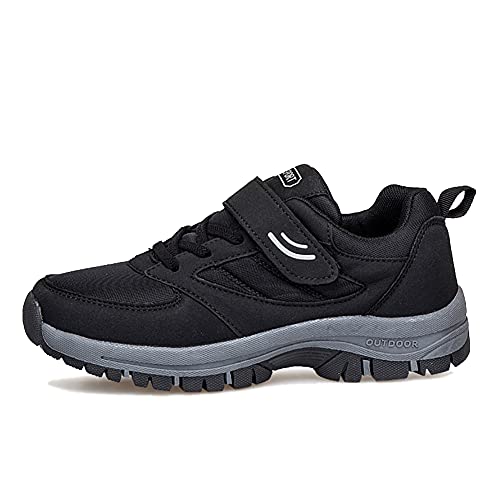 LEADER SHOW Men's Comfortable Walking Shoes Non-Slip Safety Casual Sneakers for Elderly Strap Closure2