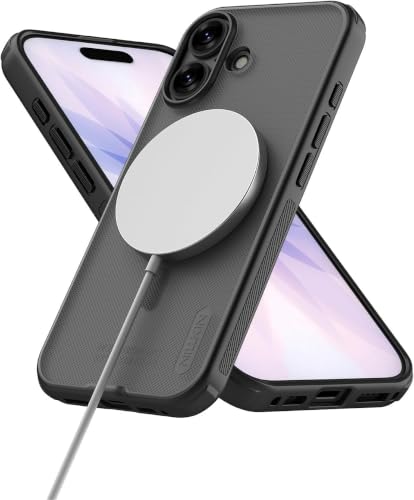 Image of PRITO Nilkin Slim Magnetic Matte Series case for iPhone 17 (17), MagSafe Magnetic, Shockproof and Scratch-Resistant, Lightweight Case (Transparent Black, 17)