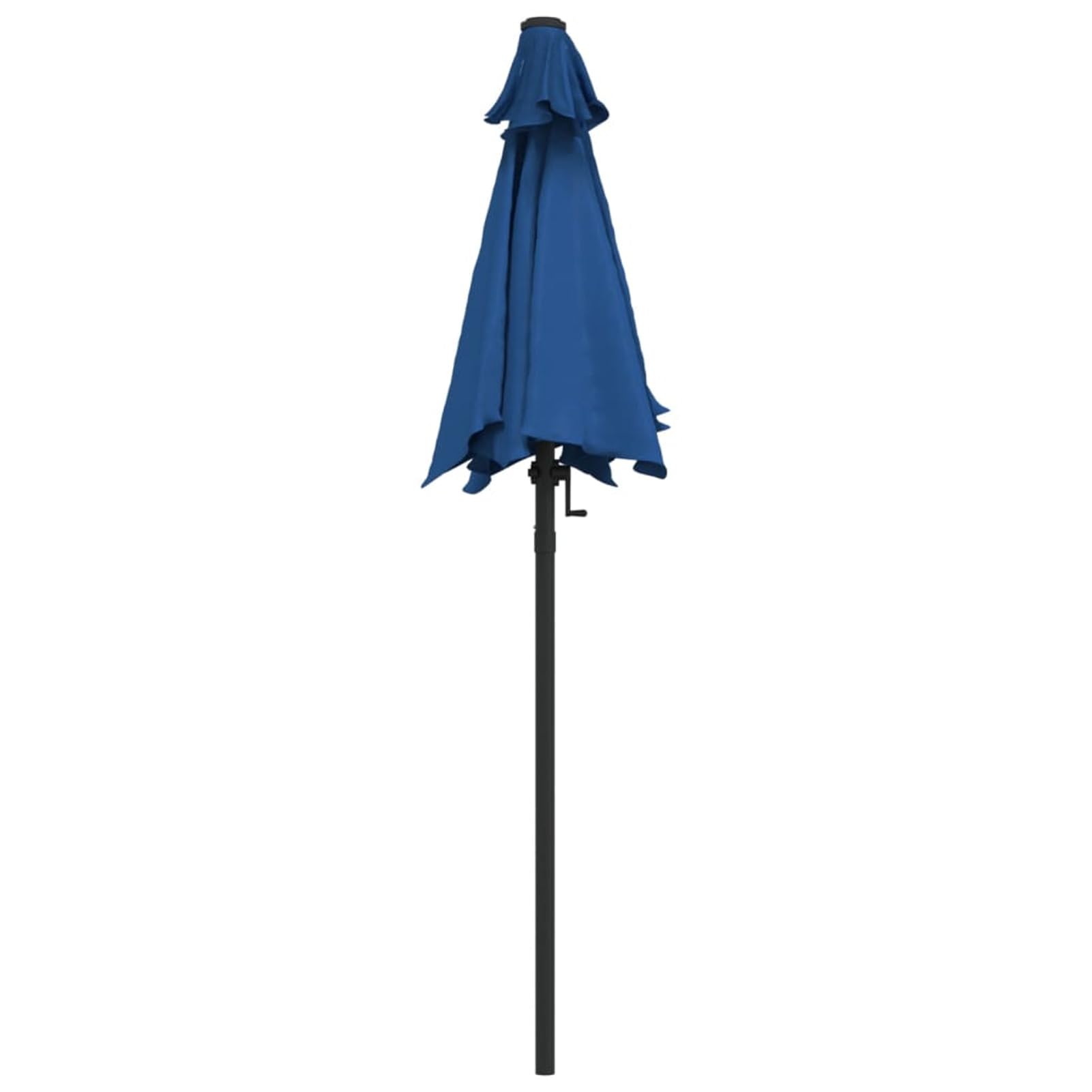 Homgoday Sombrilla de Aluminio Azul 200x224 cmSombrilla de Jardín, Protección UV Sombrilla Jardín Grande Orientable Jardín Parasol Balcón
