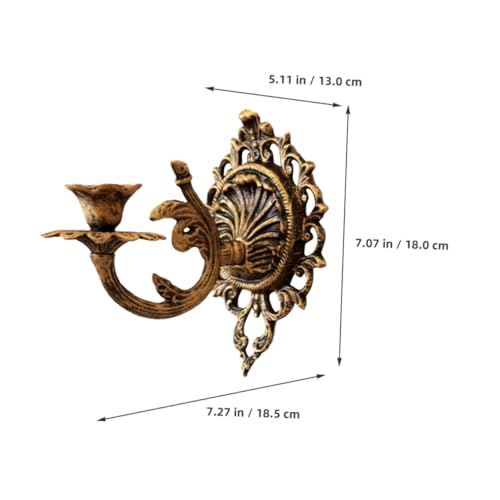 Candelabro de pared europeo para decorar pasillos con estilo rústico 3